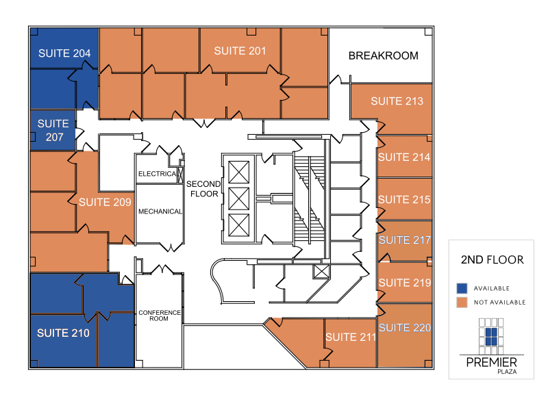 Floorplan drawing of second floor