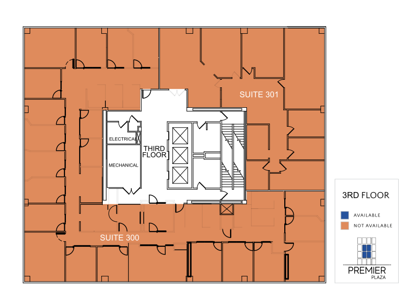 Floorplan drawing of third floor